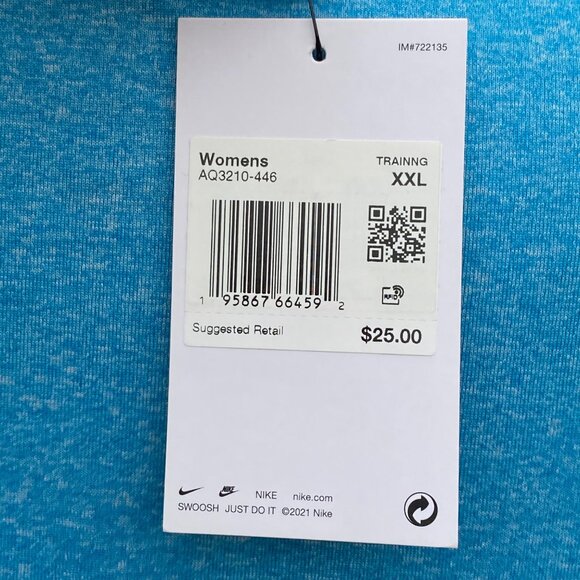 Nike Legend Training T Shirt Women's Dri Fit Athletic Gym Tee AQ3210  XXL Blue - Picture 4 of 12